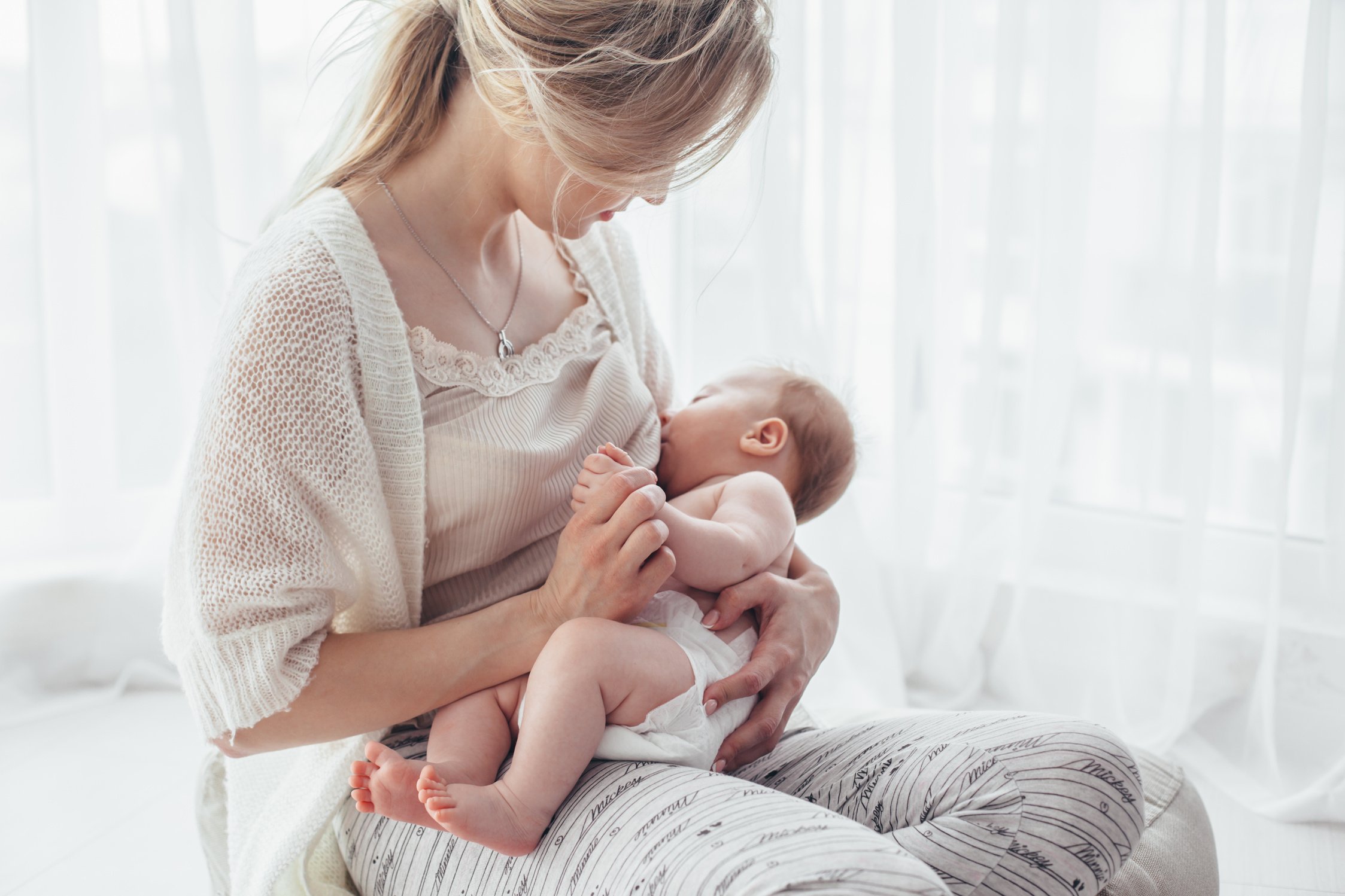 Mom Breast Feeding Baby